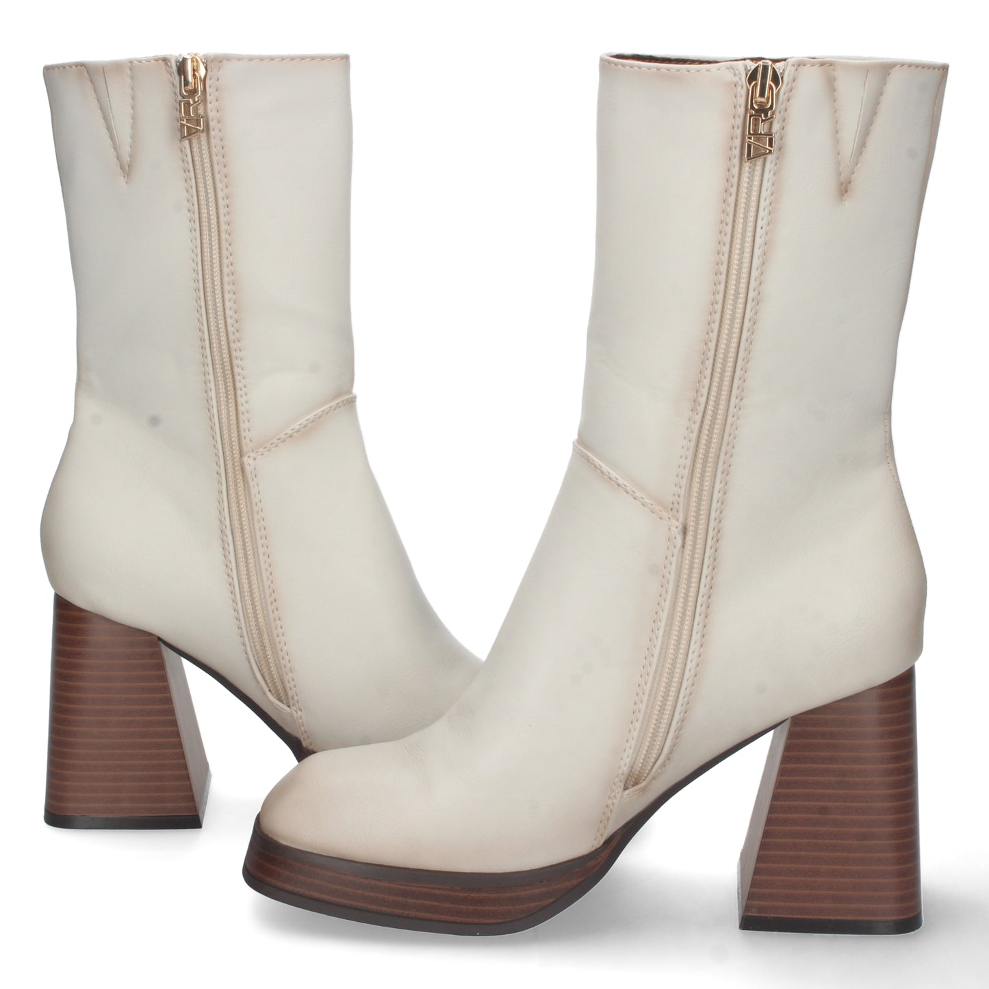 Botin de Tacon Ancho para Mujer  con Est