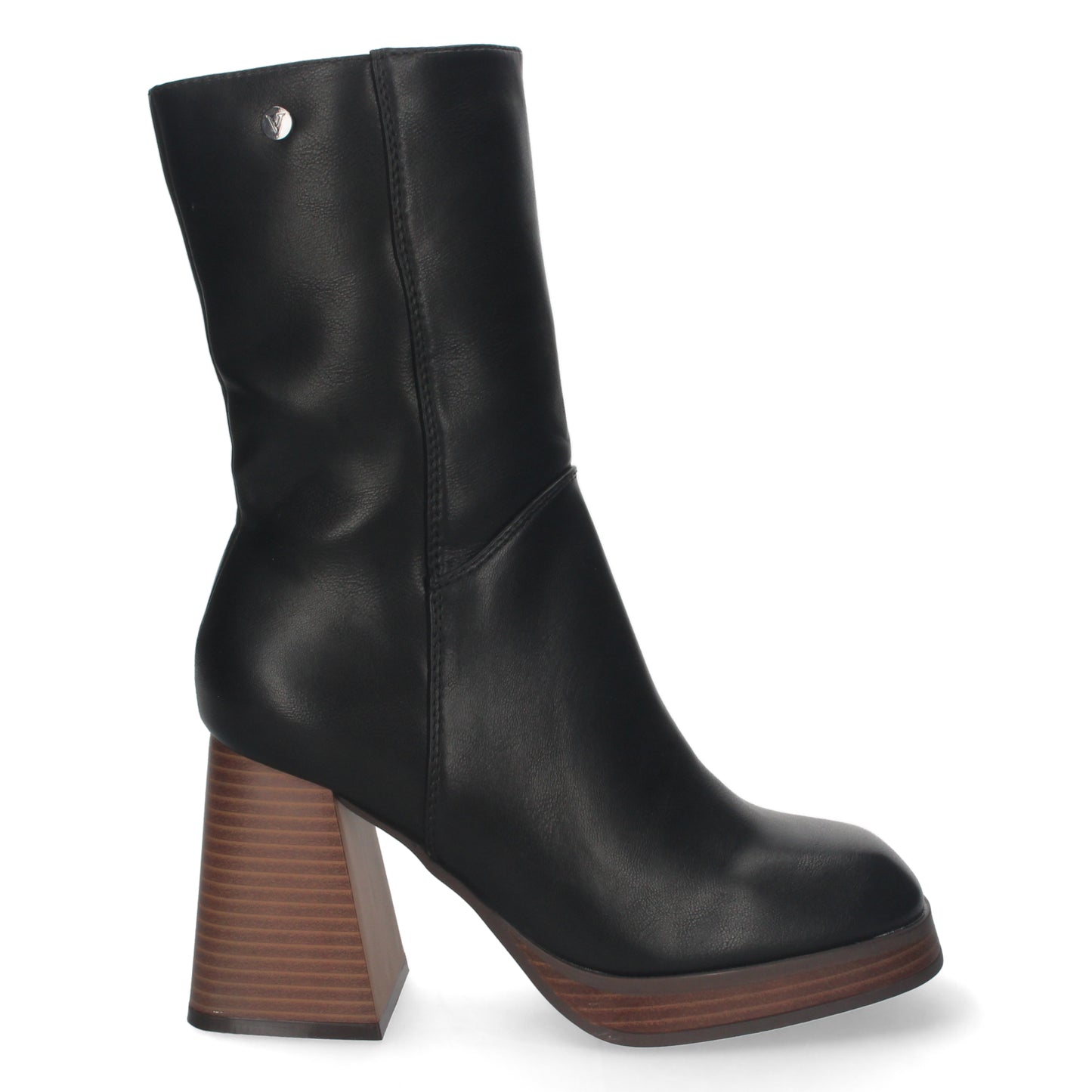 Botin de Tacon Ancho para Mujer con Est