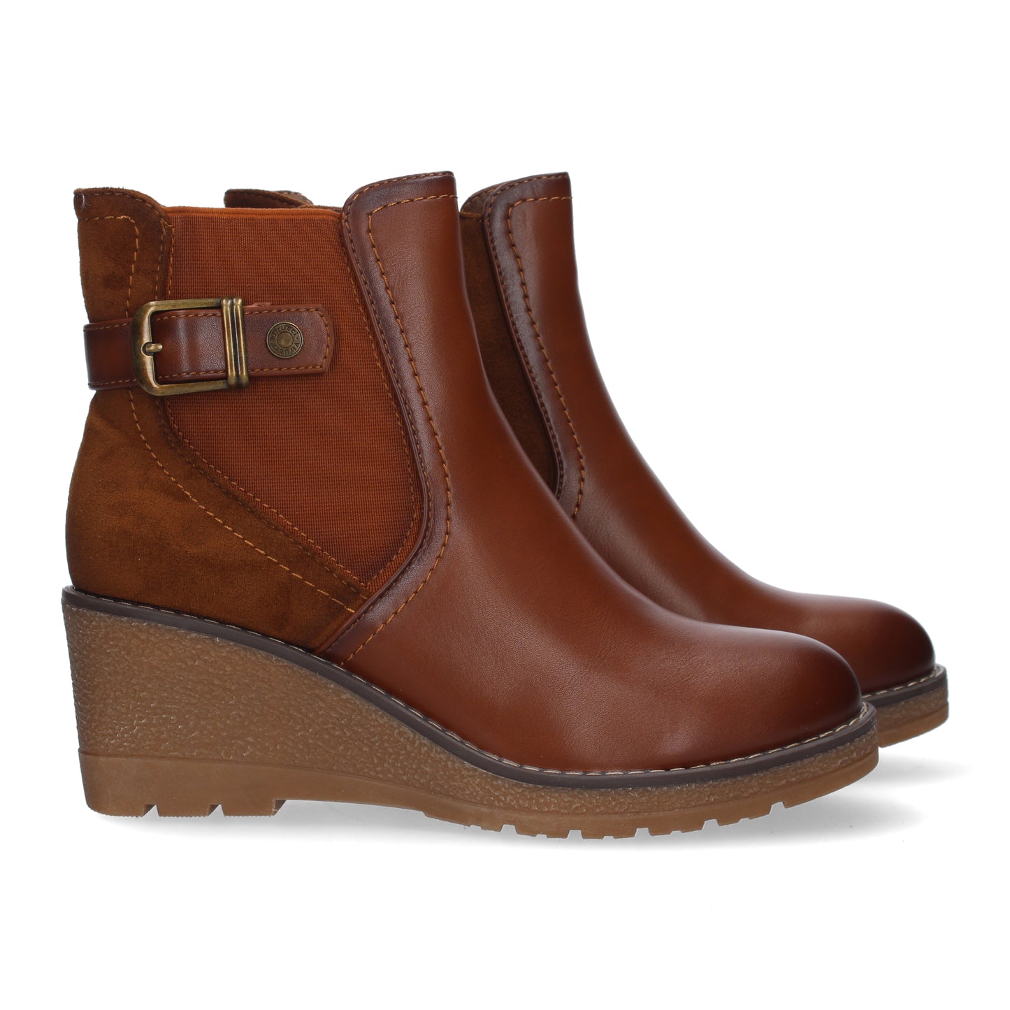 Botin de Tacon Ancho para Mujer  punta r