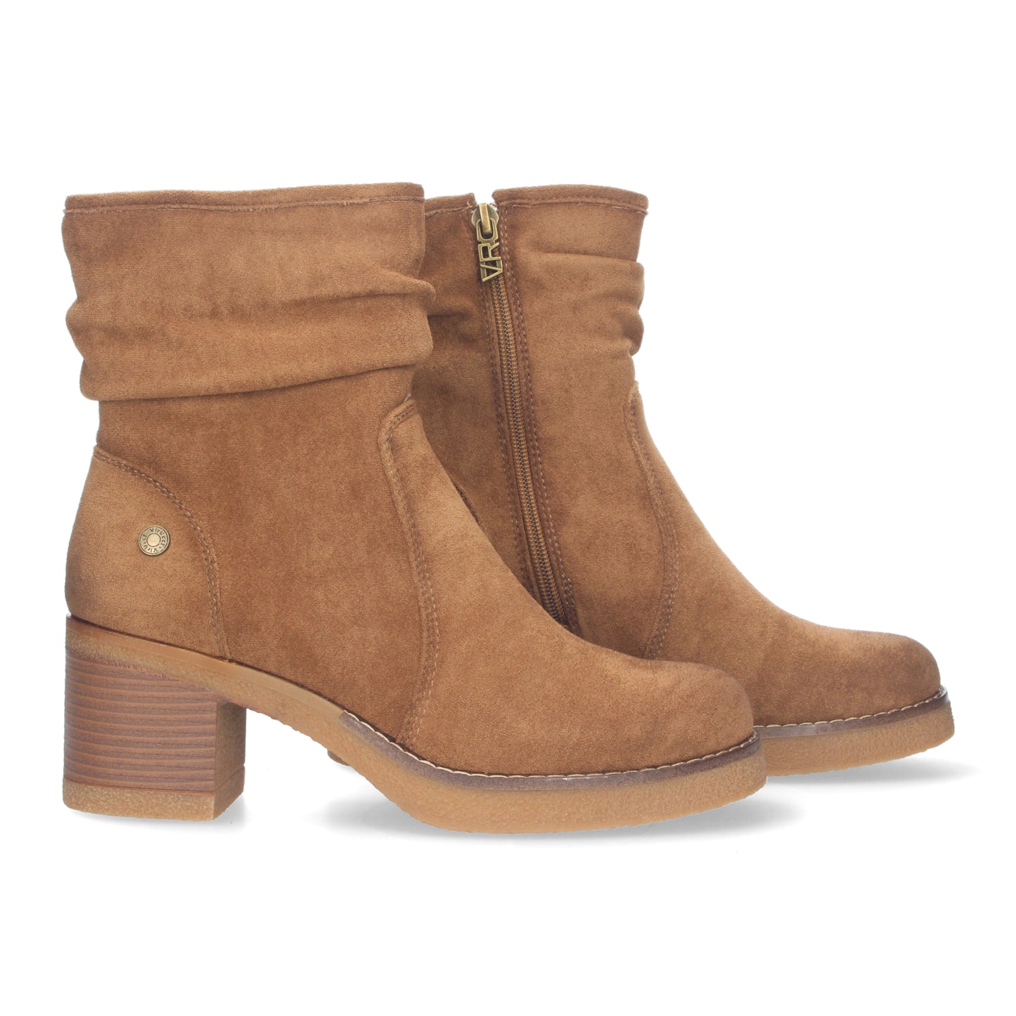 Botin como para mujer  cañaarrugada y d