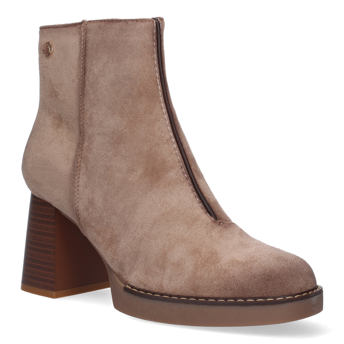 Botin de Tacon Ancho para Mujer adorno