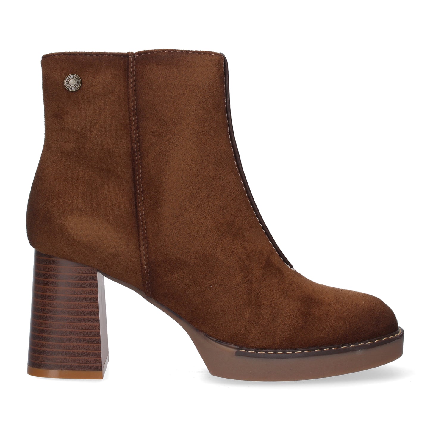 Botin de Tacon Ancho para Mujer adorno