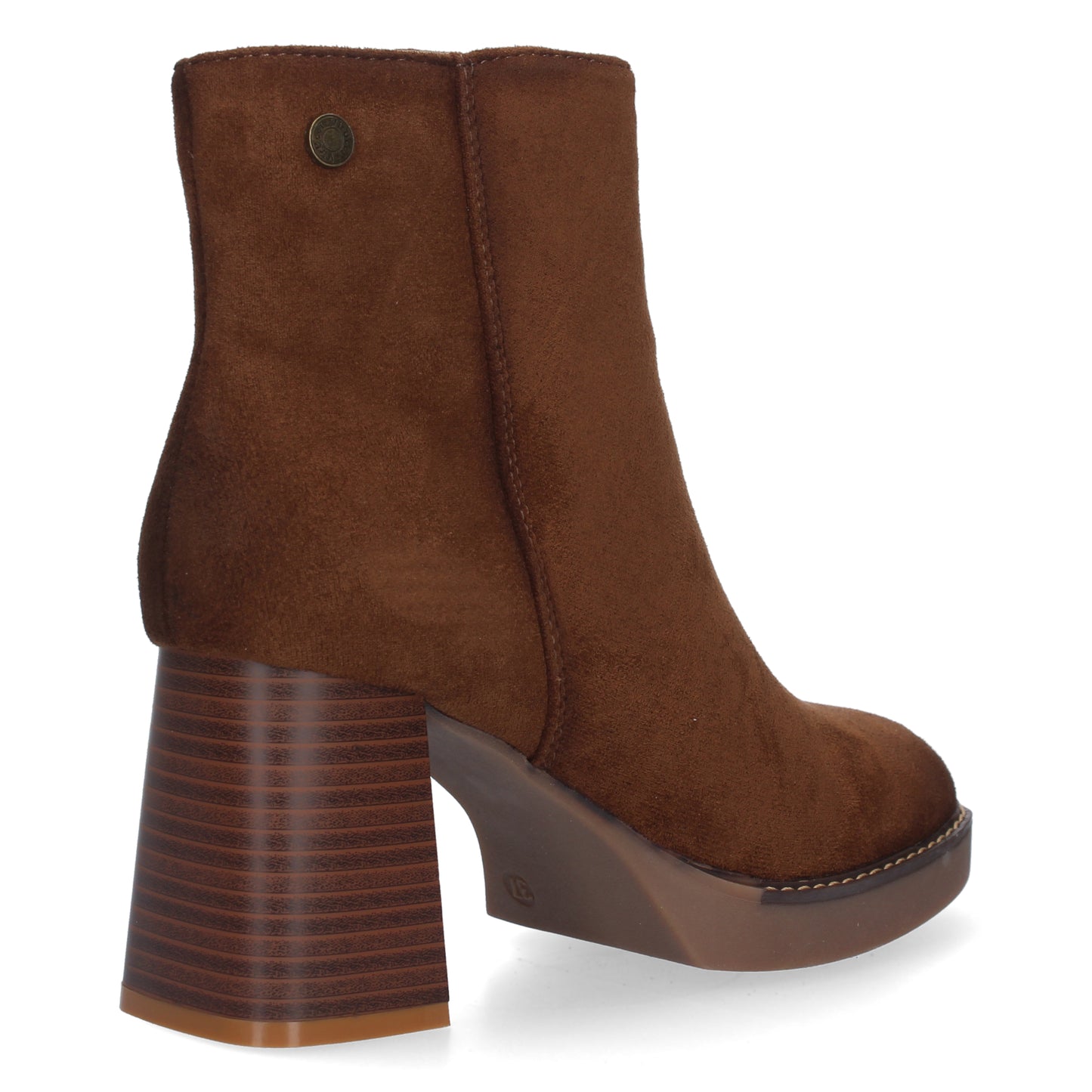 Botin de Tacon Ancho para Mujer adorno