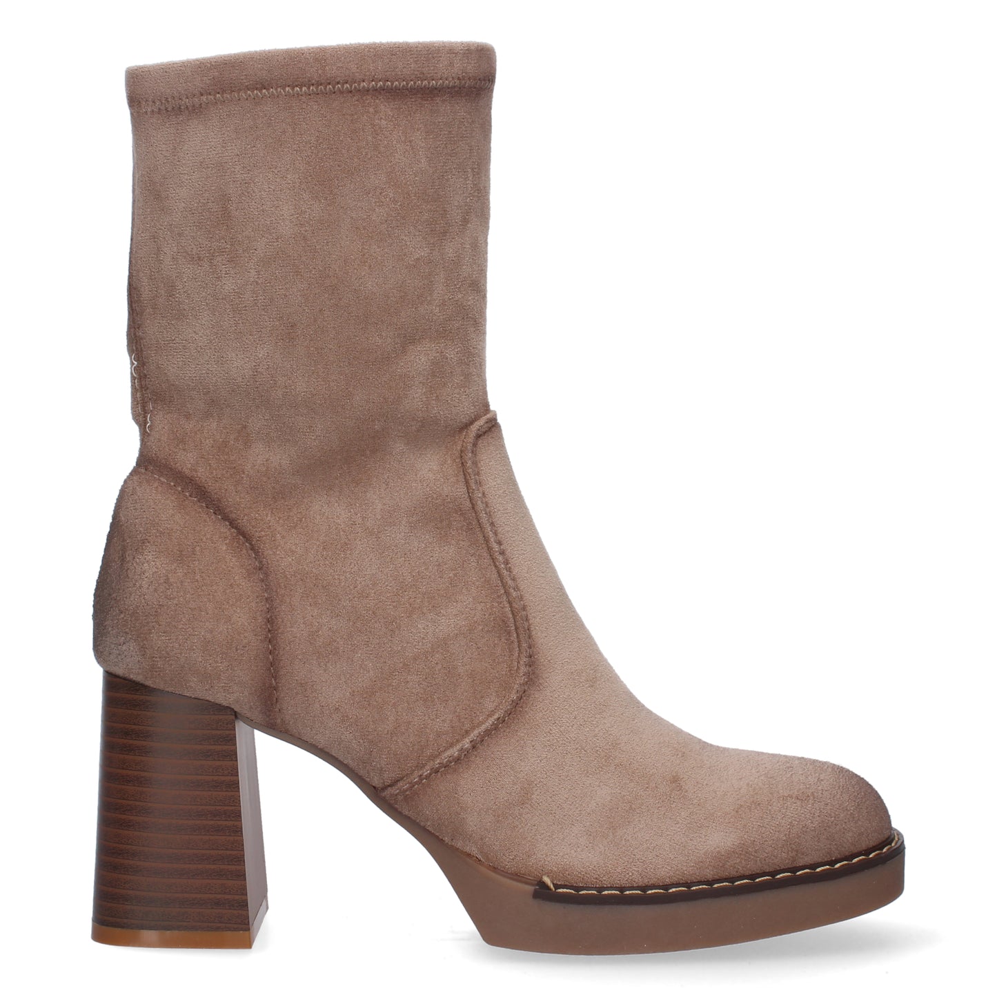 Botin de Tacon Ancho para Mujer punta r