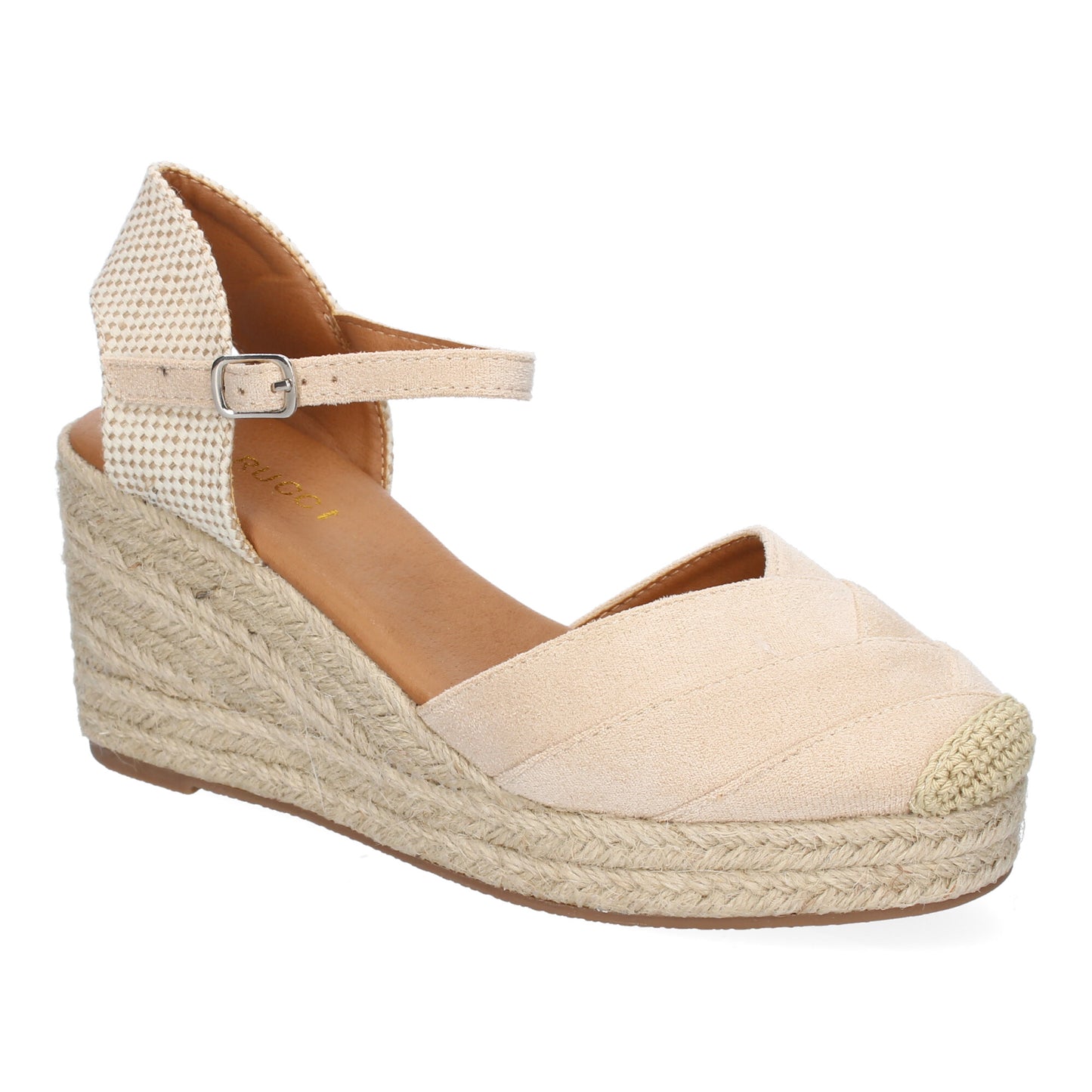 Sandalia de cuña de Yute para Mujer  Comodo y Eleg