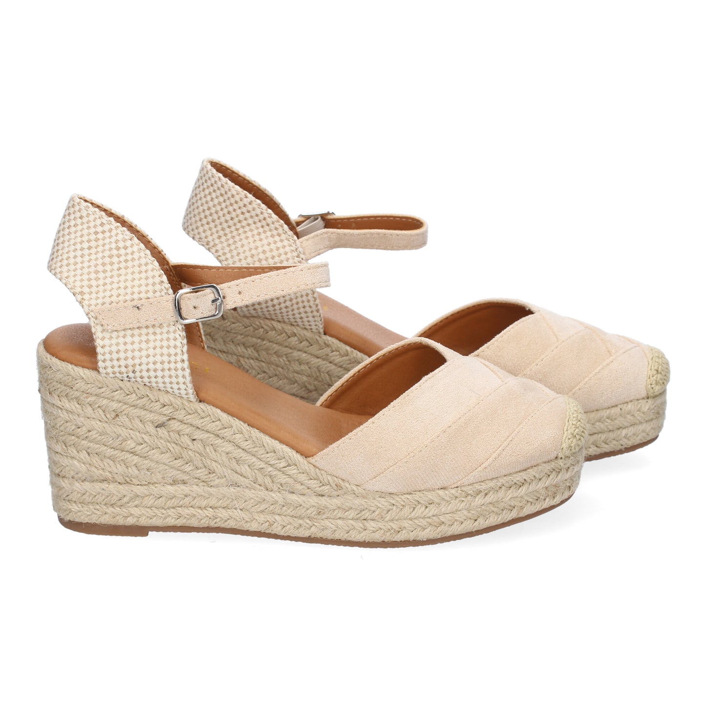 Sandalia de cuña de Yute para Mujer  Comodo y Eleg