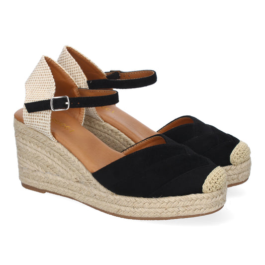 Sandalia de cuña de Yute para Mujer  Comodo y Eleg