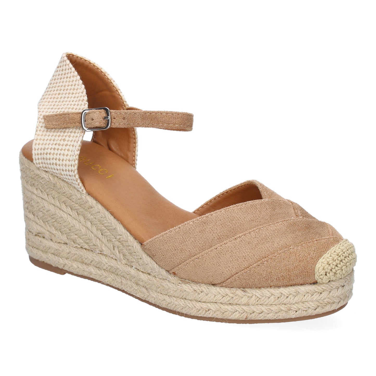 Sandalia de cuña de Yute para Mujer  Comodo y Eleg