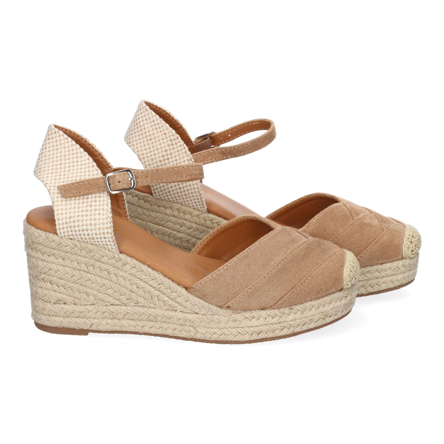 Sandalia de cuña de Yute para Mujer  Comodo y Eleg