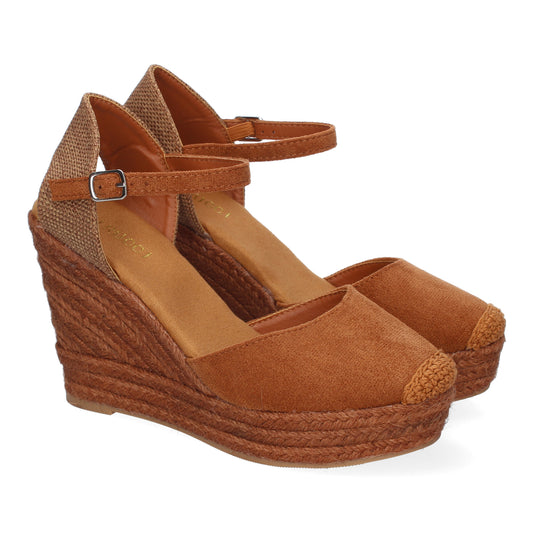 Sandalia de cuña de Yute para Mujer  Comodo y Eleg