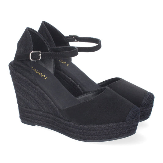 Sandalia de cuña de Yute para Mujer  Comodo y Eleg