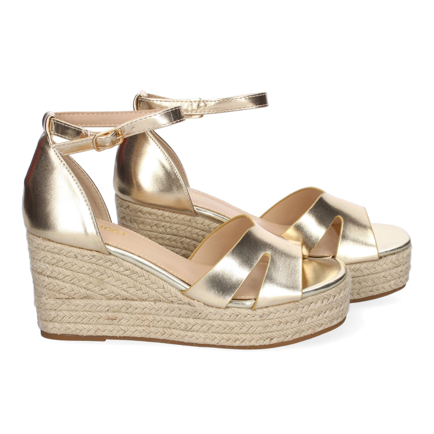 Sandalia de cuña de Yute para Mujer  Comodo y Eleg