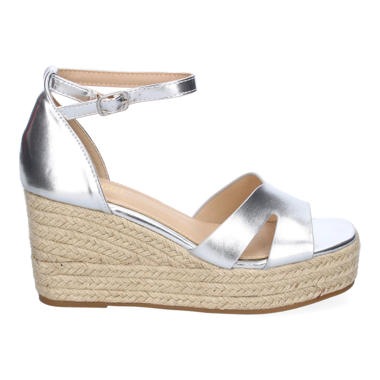 Sandalia de cuña de Yute para Mujer  Comodo y Eleg