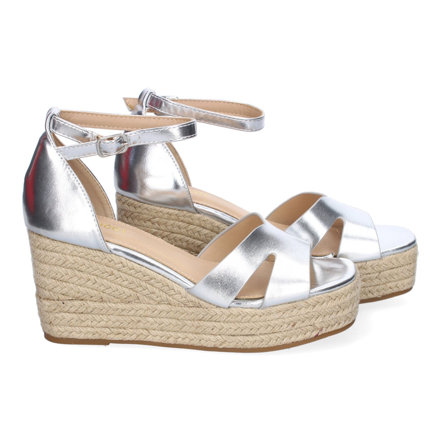 Sandalia de cuña de Yute para Mujer  Comodo y Eleg