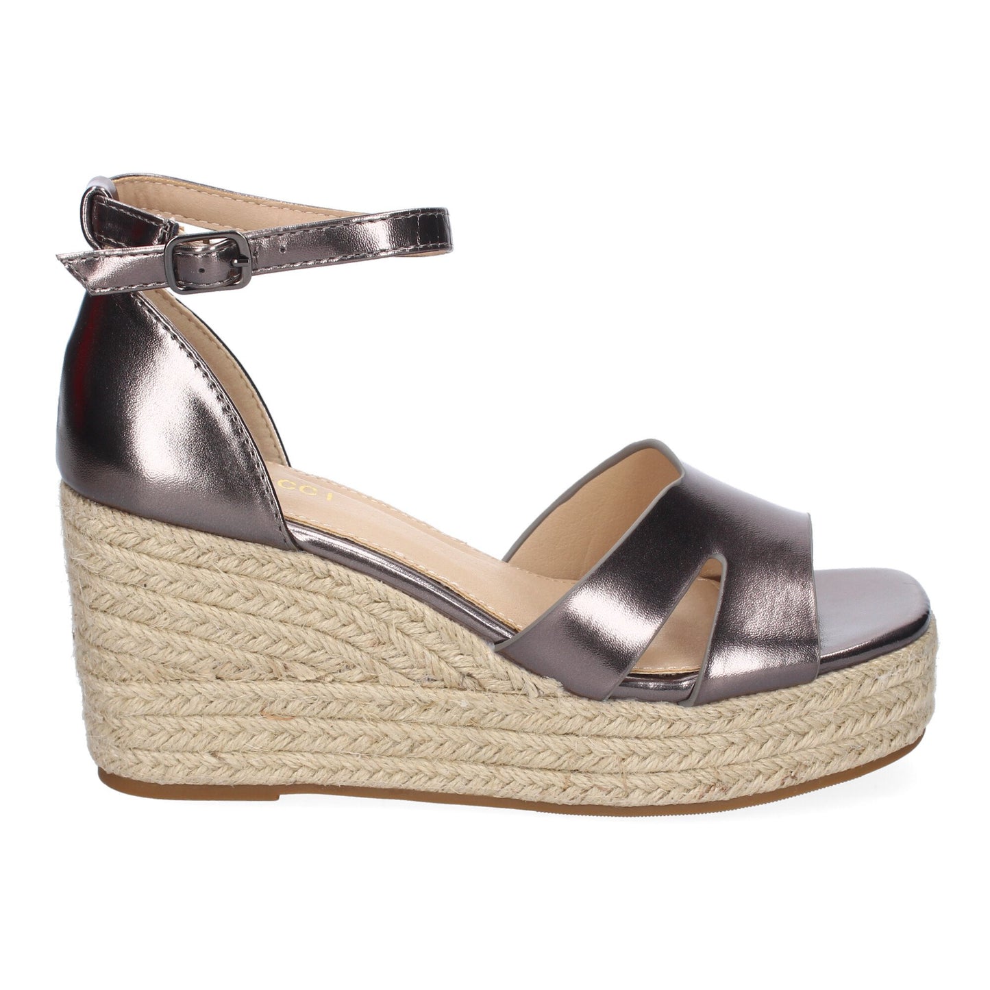 Sandalia de cuña de Yute para Mujer  Comodo y Eleg