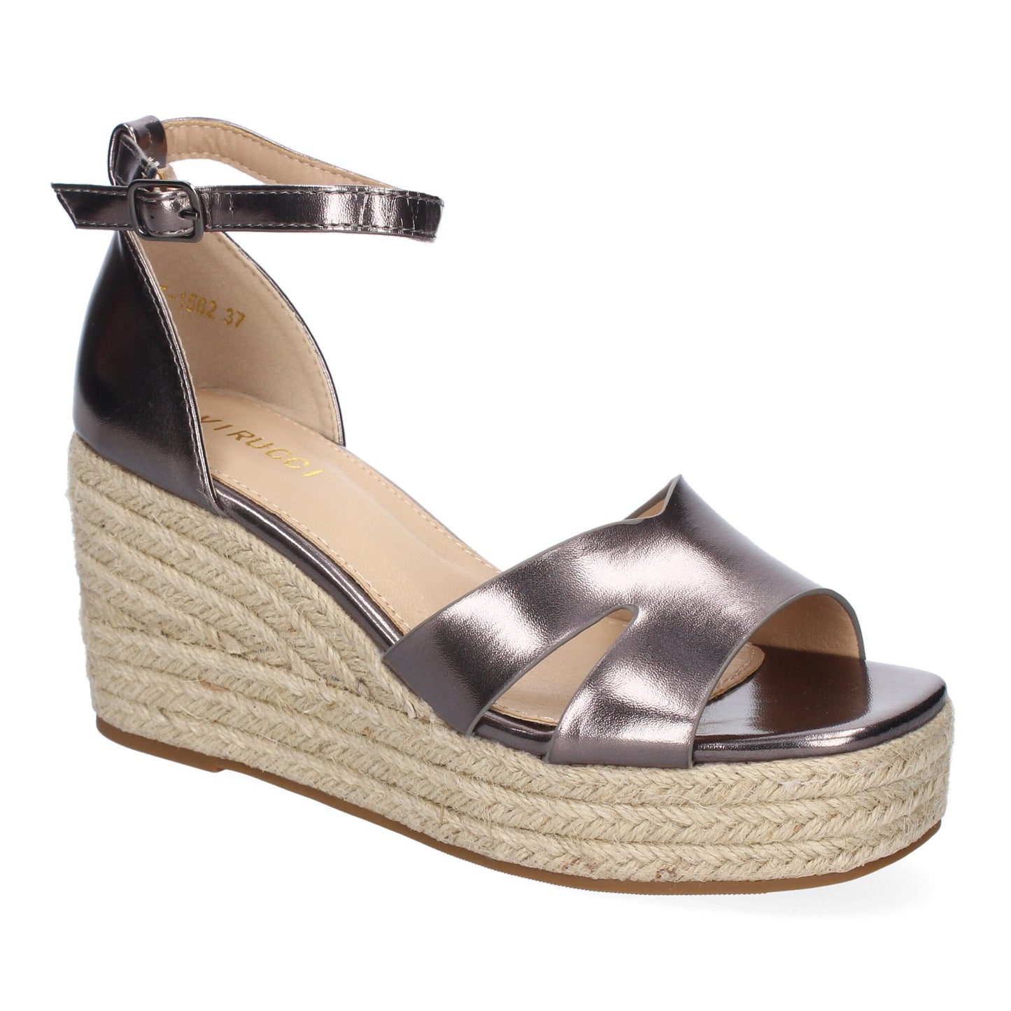 Sandalia de cuña de Yute para Mujer  Comodo y Eleg