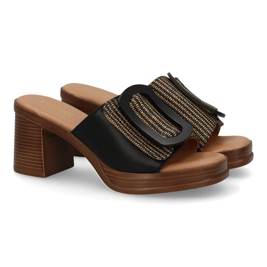 Zueco de tacon comodos y elegantes diseño moderno