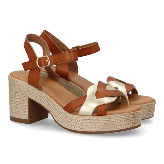 Sandalia de tacon para mujer diseño moderno elegan