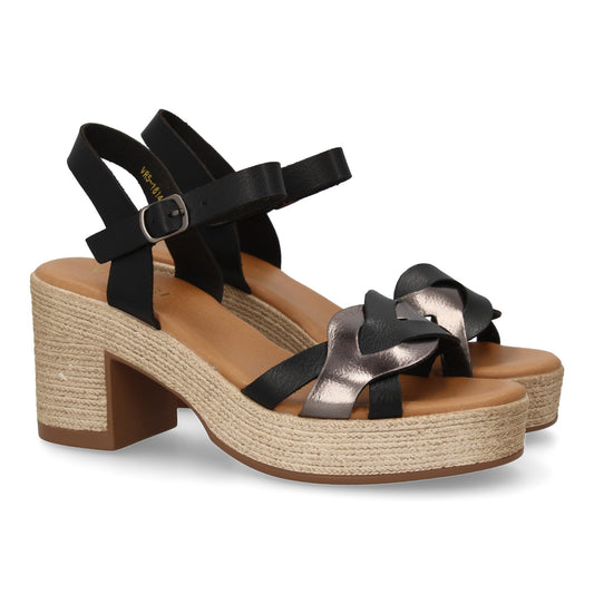 Sandalia de tacon para mujer diseño moderno elegan