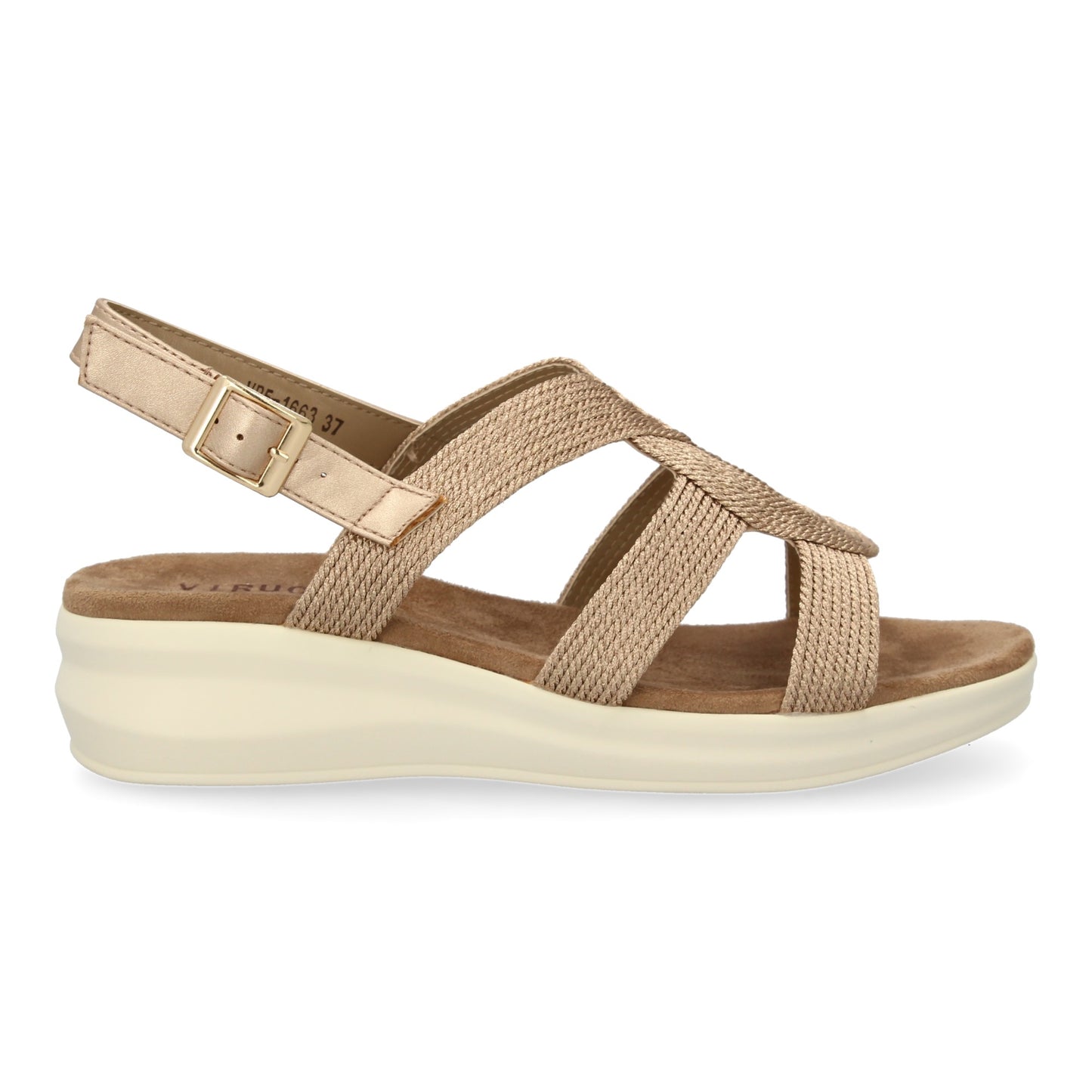 Sandalia plana de mujer comoda y elegante diseño m