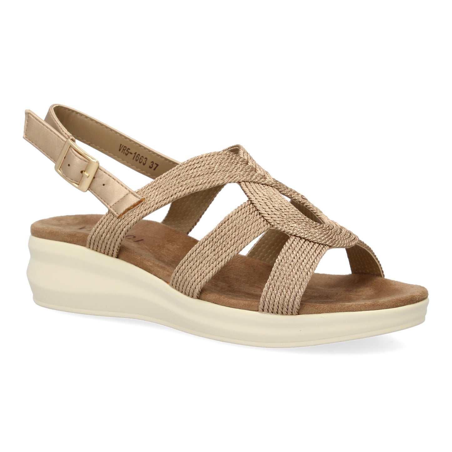 Sandalia plana de mujer comoda y elegante diseño m