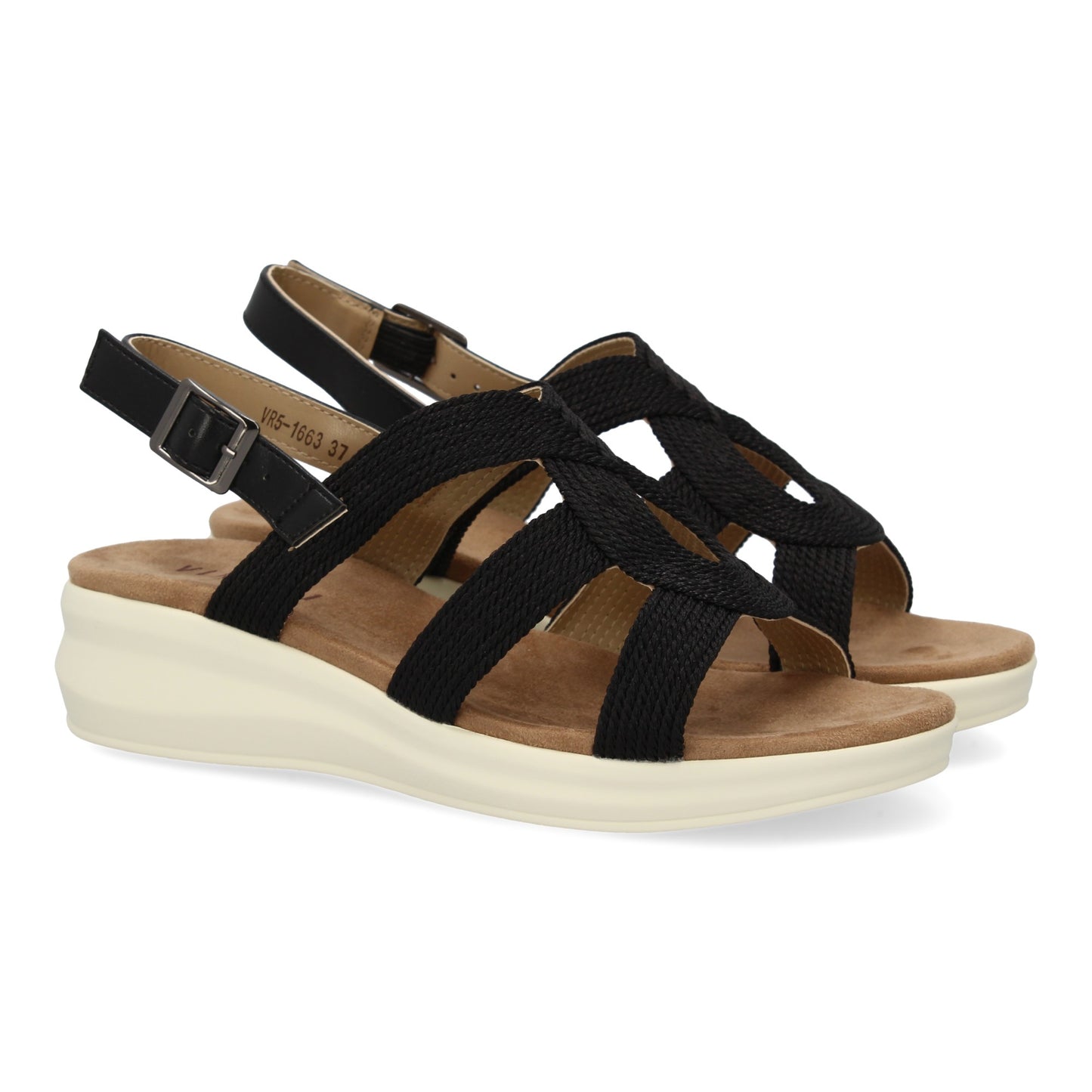 Sandalia plana de mujer comoda y elegante diseño m