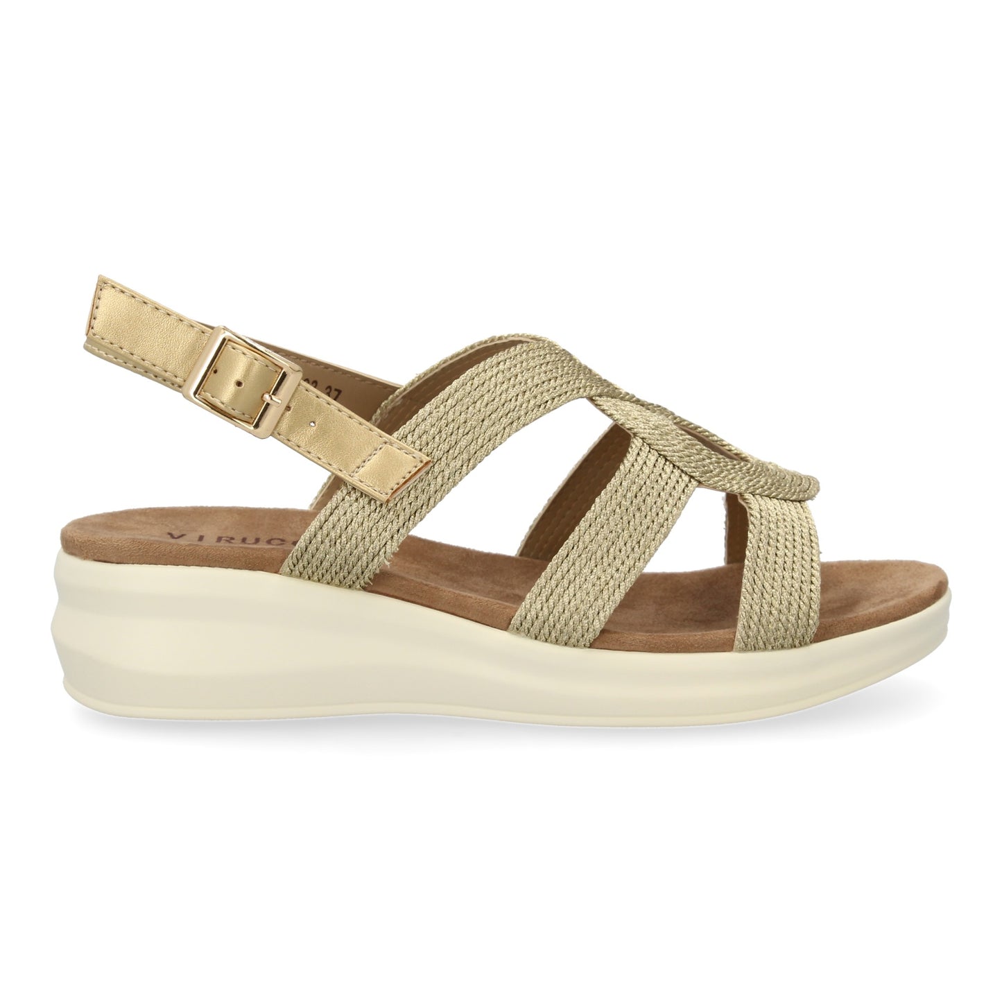 Sandalia plana de mujer comoda y elegante diseño m