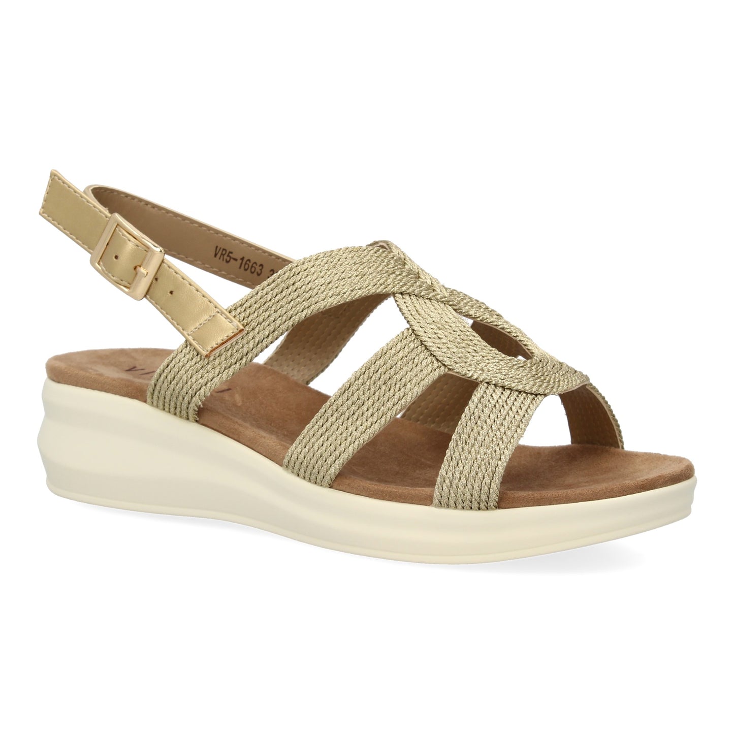 Sandalia plana de mujer comoda y elegante diseño m