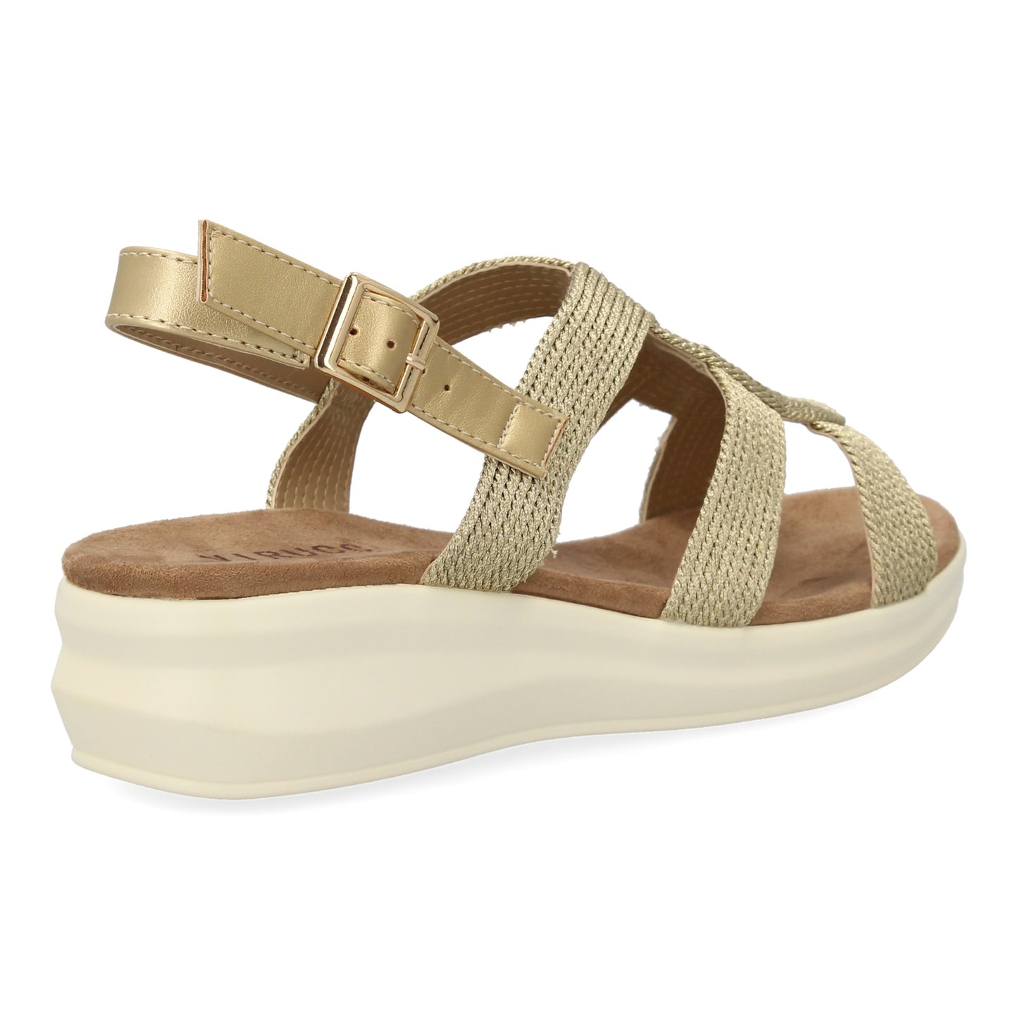 Sandalia plana de mujer comoda y elegante diseño m