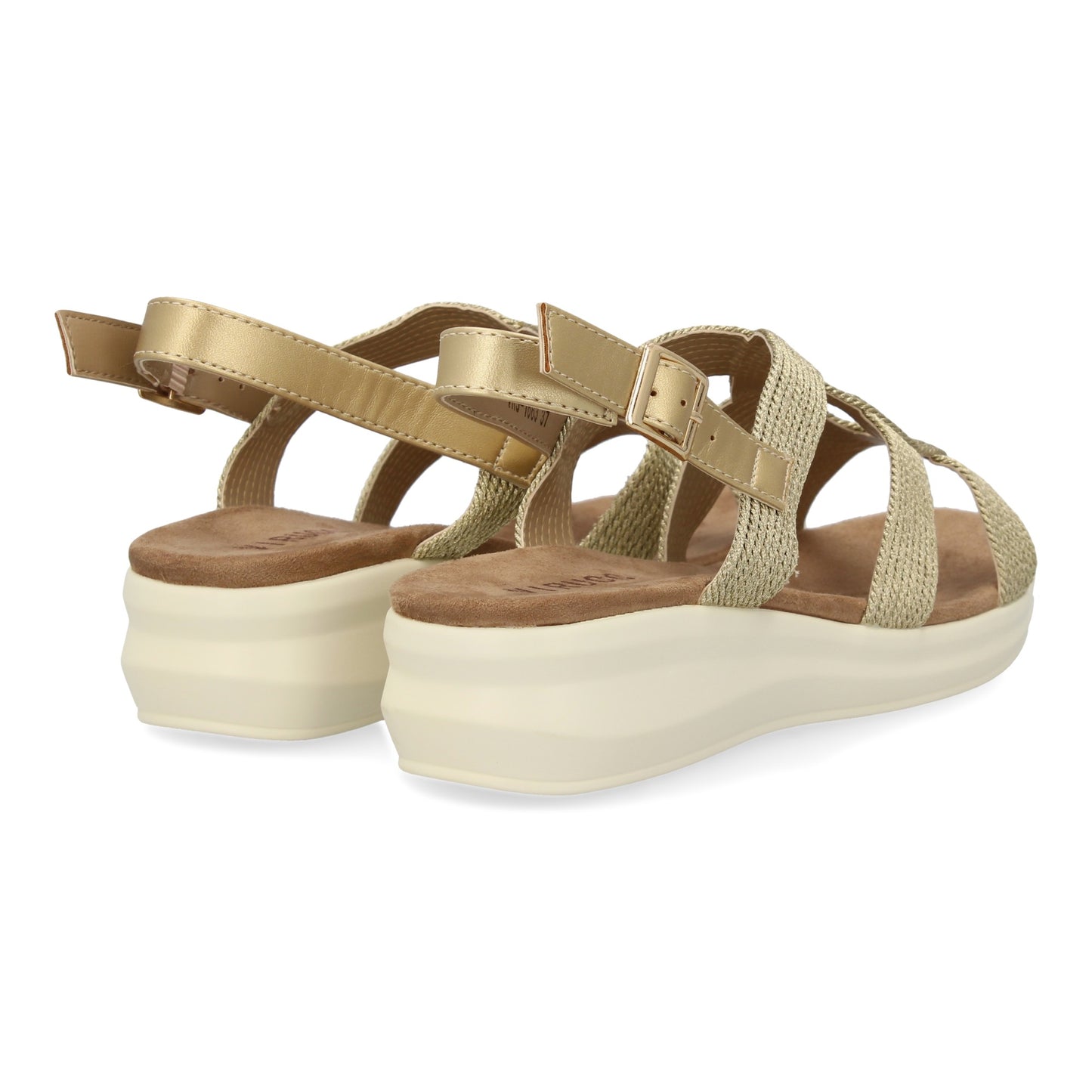 Sandalia plana de mujer comoda y elegante diseño m