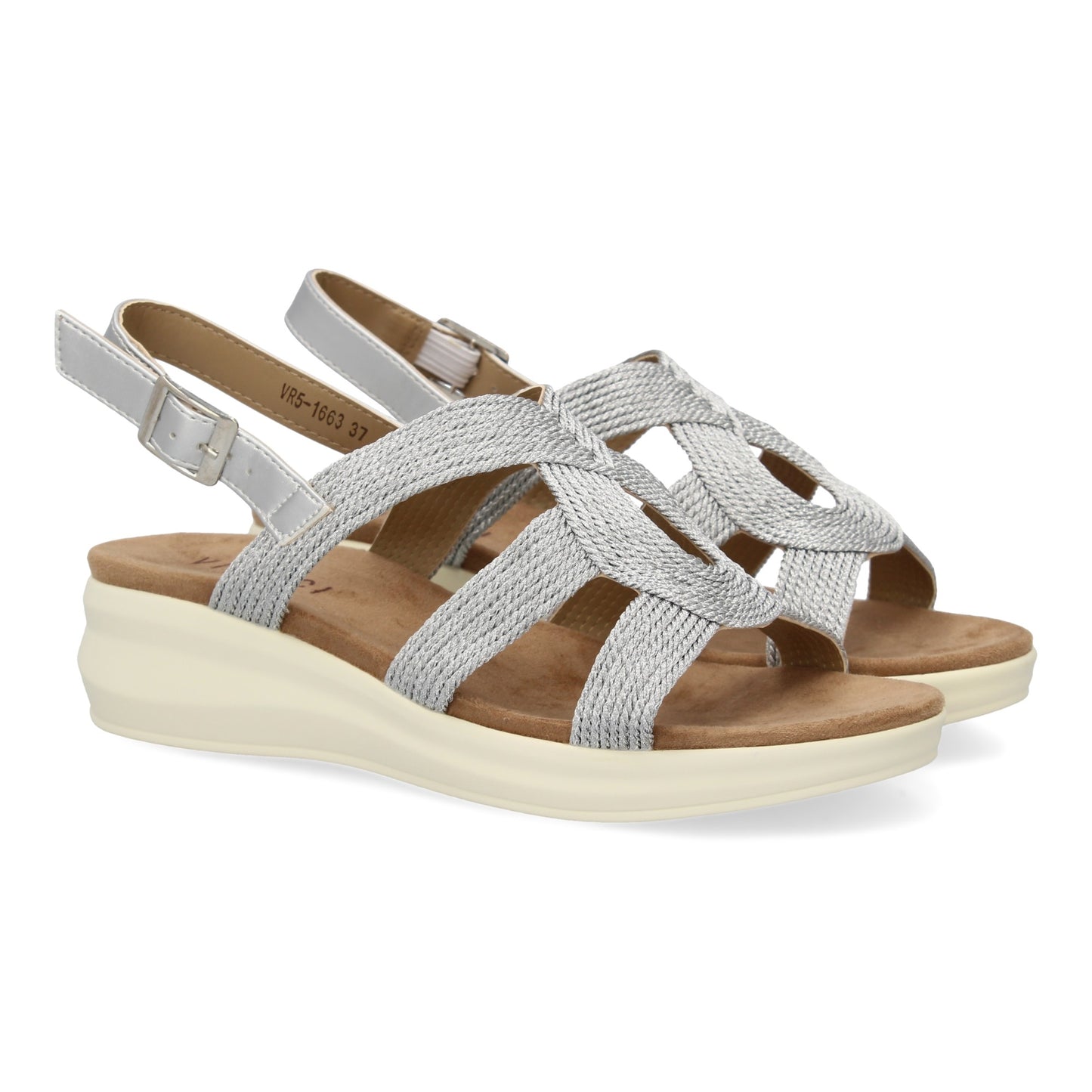 Sandalia plana de mujer comoda y elegante diseño m