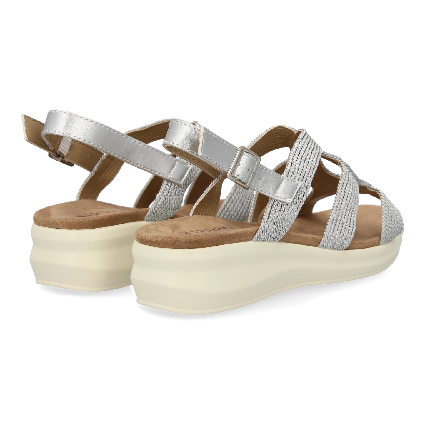 Sandalia plana de mujer comoda y elegante diseño m