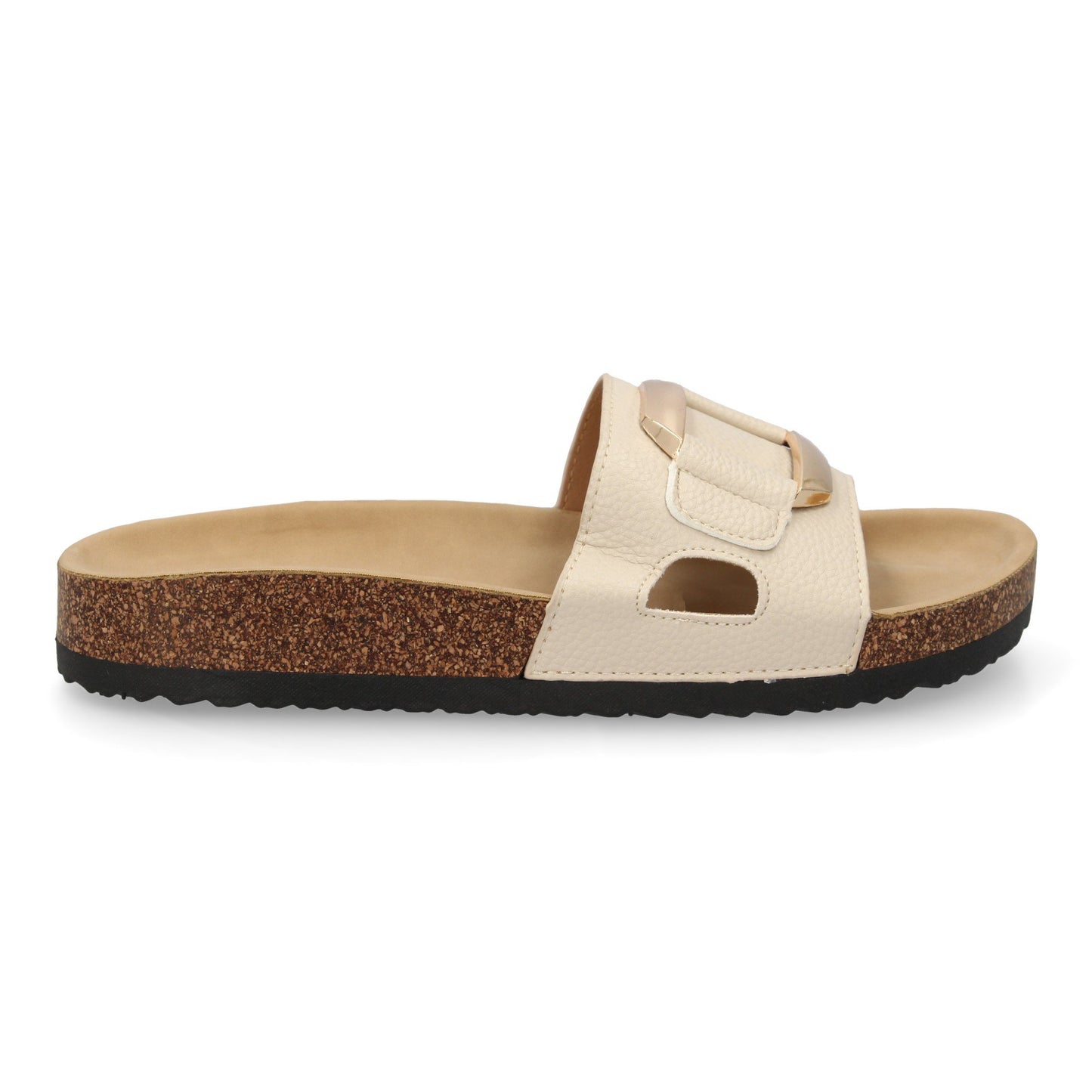 Sandalia plana de mujer  comoda y elegante  diseño