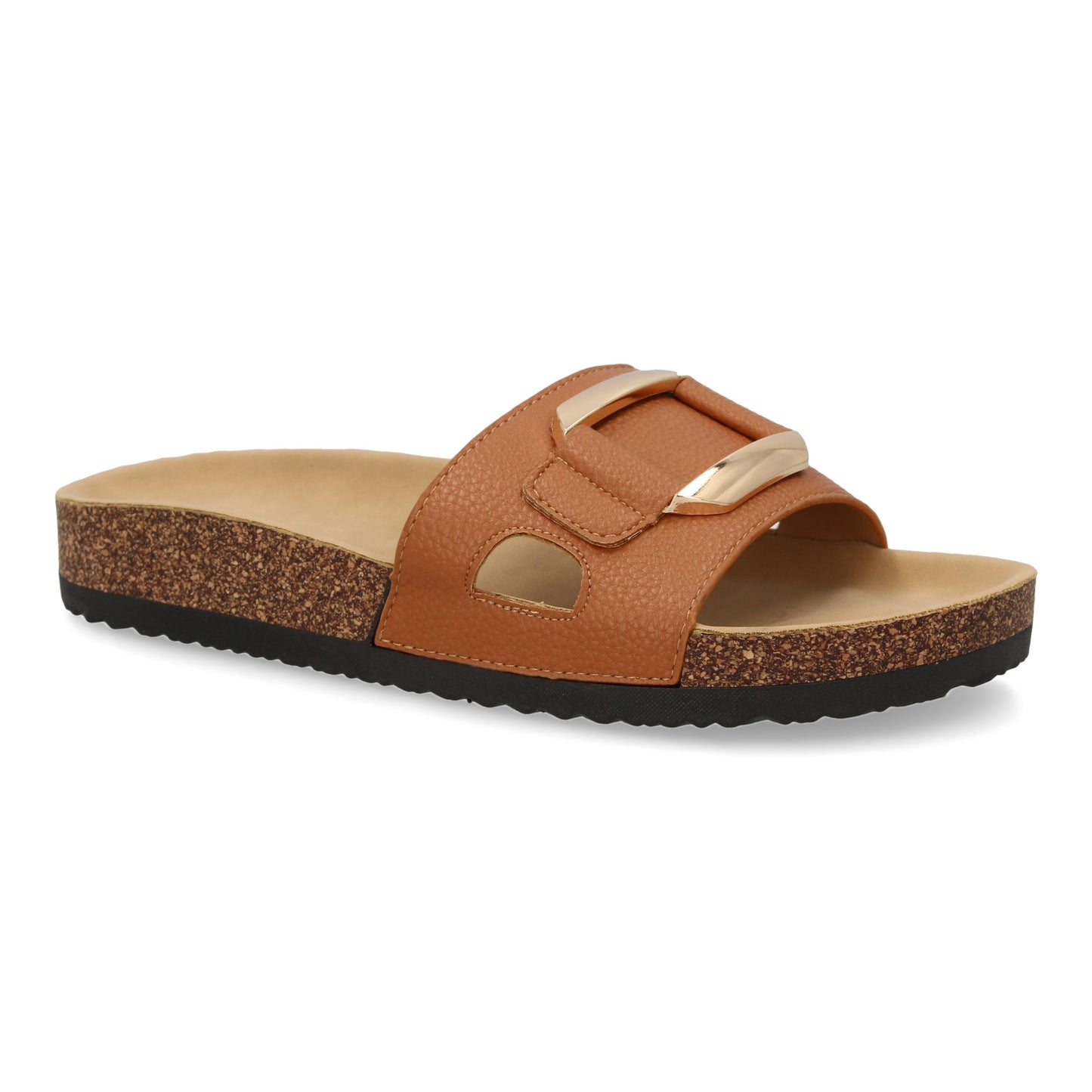 Sandalia plana de mujer  comoda y elegante  diseño