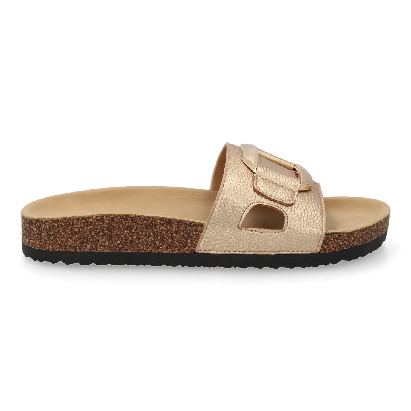 Sandalia plana de mujer  comoda y elegante  diseño