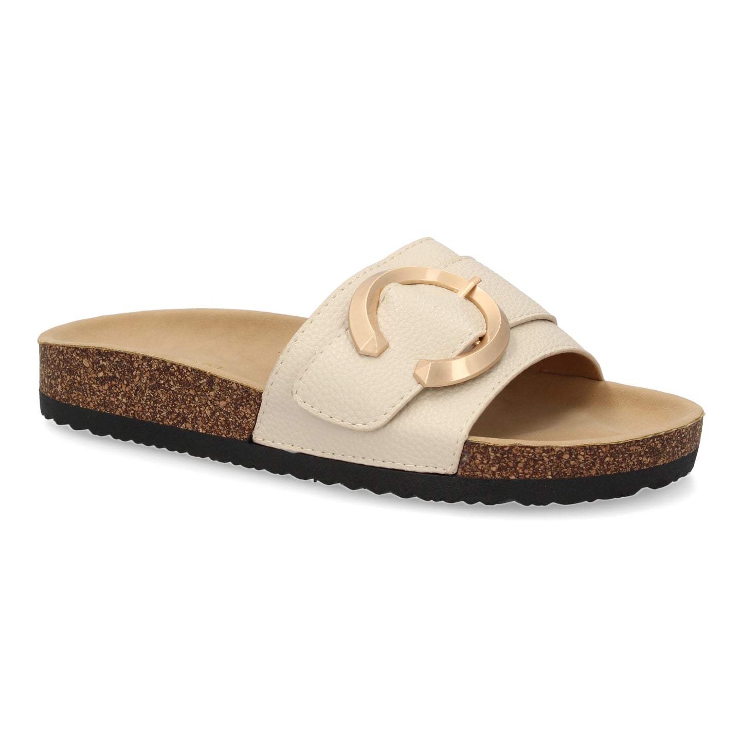 Sandalia plana de mujer  comoda y elegante  diseño