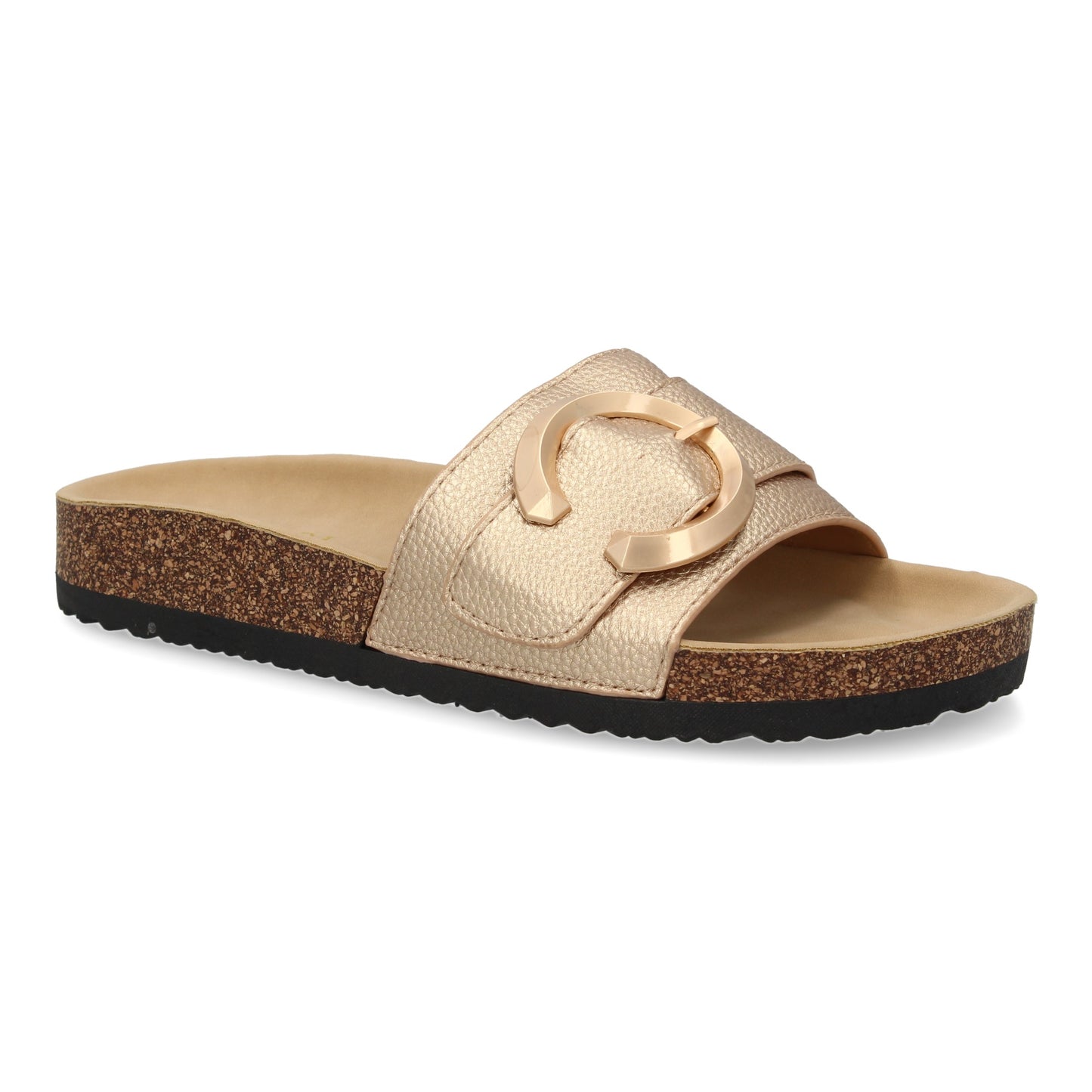 Sandalia plana de mujer  comoda y elegante  diseño