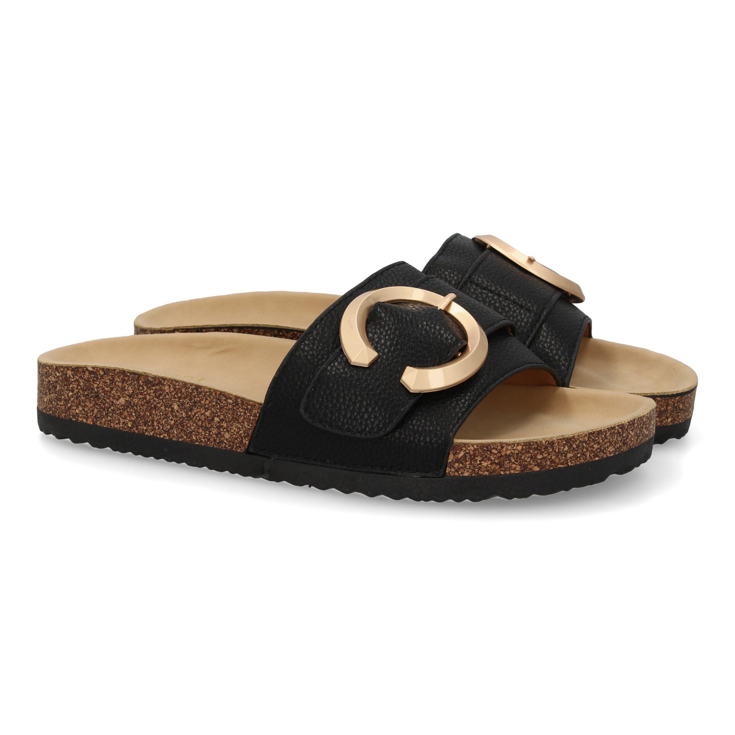 Sandalia plana de mujer  comoda y elegante  diseño