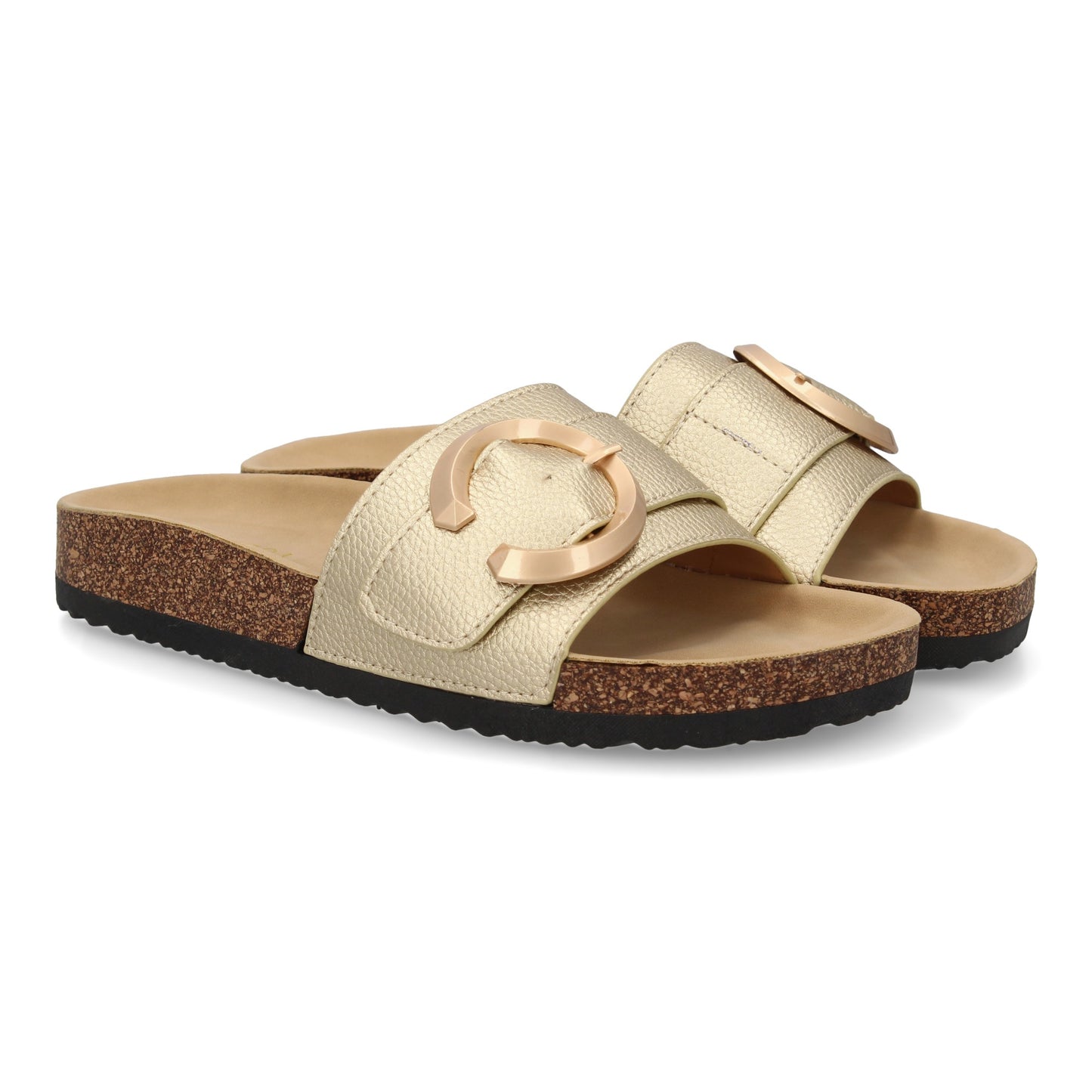 Sandalia plana de mujer  comoda y elegante  diseño