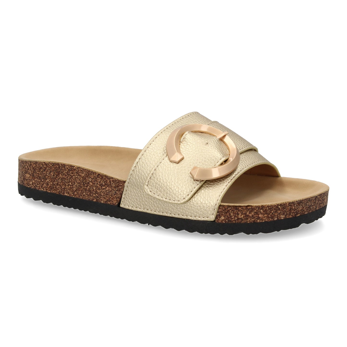 Sandalia plana de mujer  comoda y elegante  diseño