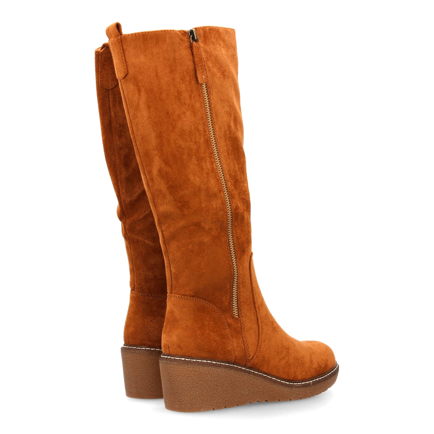 Bota de caña alta para mujer con diseño elegante. Cuenta con cuña suela den