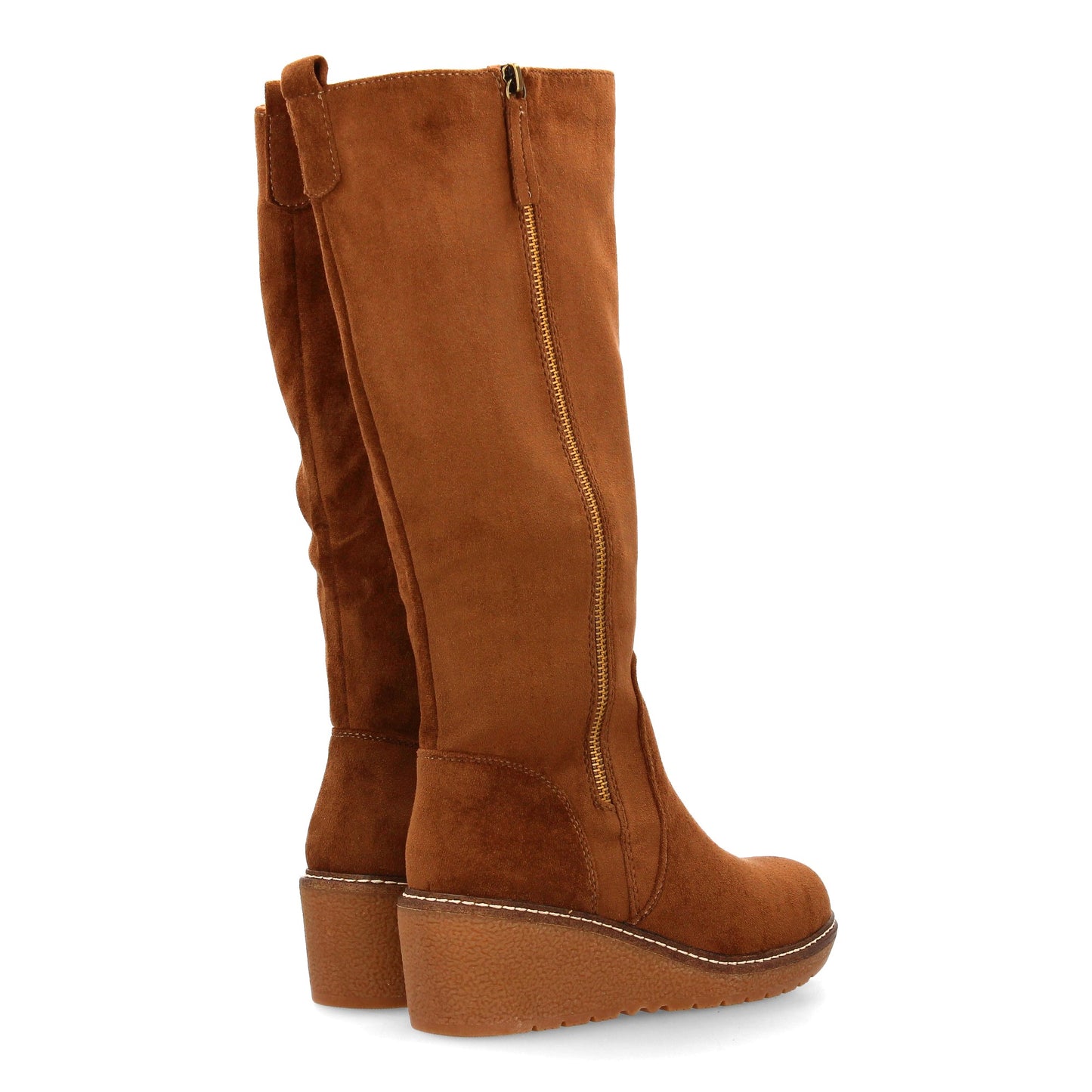 Bota de caña alta para mujer con diseño elegante. Cuenta con cuña suela den