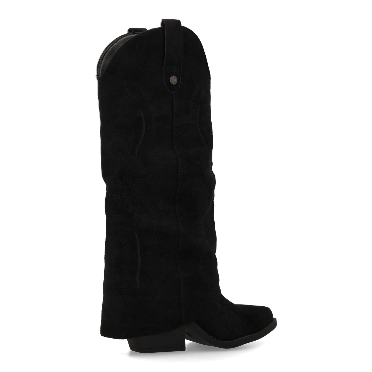Bota para mujer estilo cowboy acabada en punta y con grabados bordados en la ca
