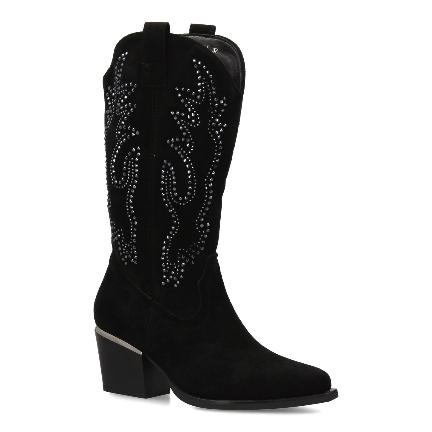 Bota de Mujer con Detalles brillantes elegantes en la caña y