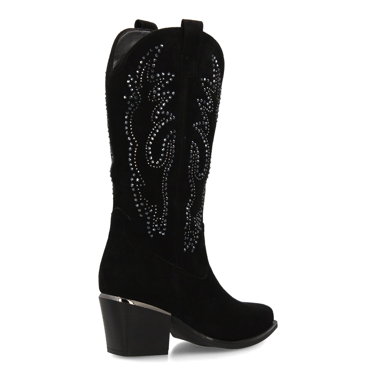 Bota de Mujer con Detalles brillantes elegantes en la caña y