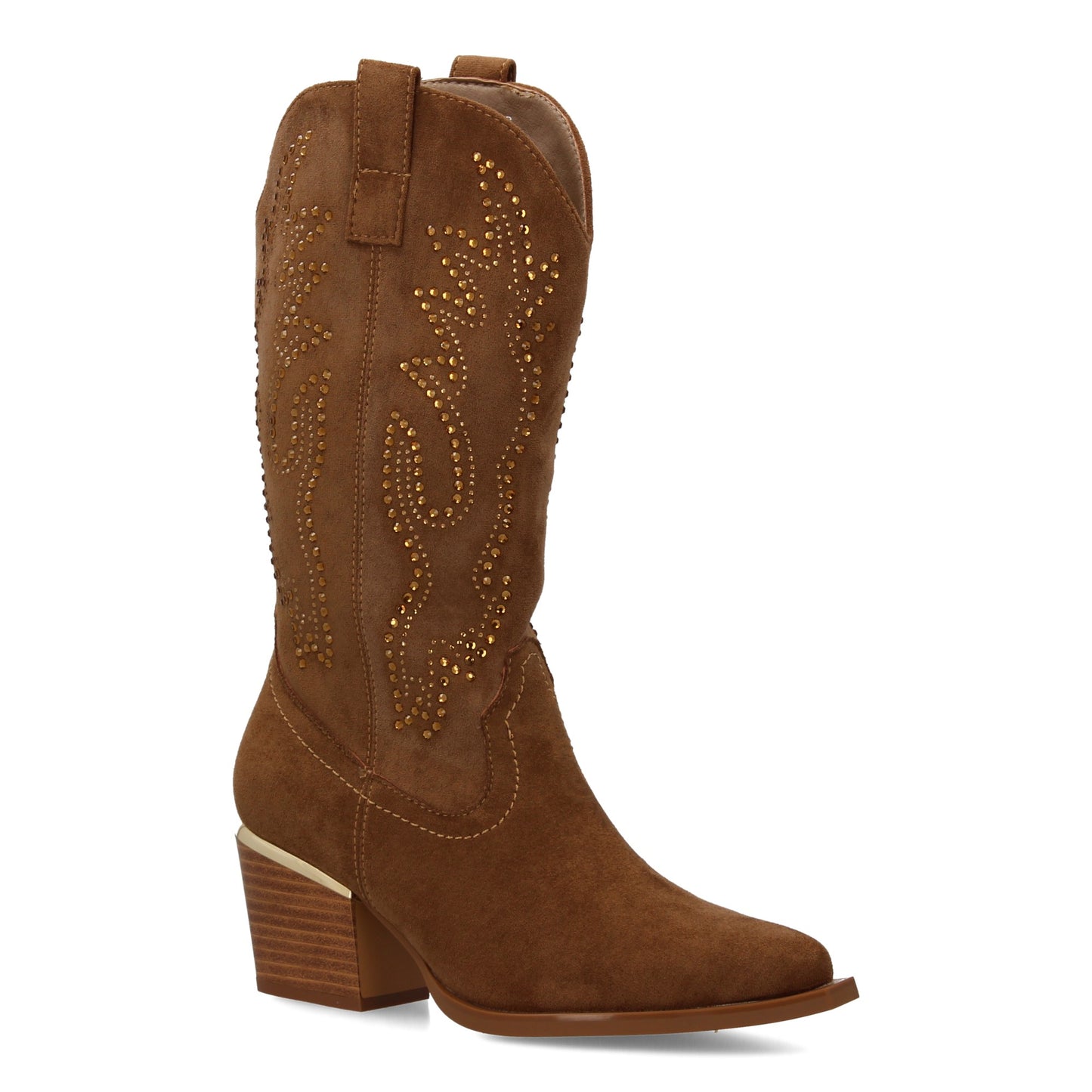 Bota de Mujer con Detalles brillantes elegantes en la caña y