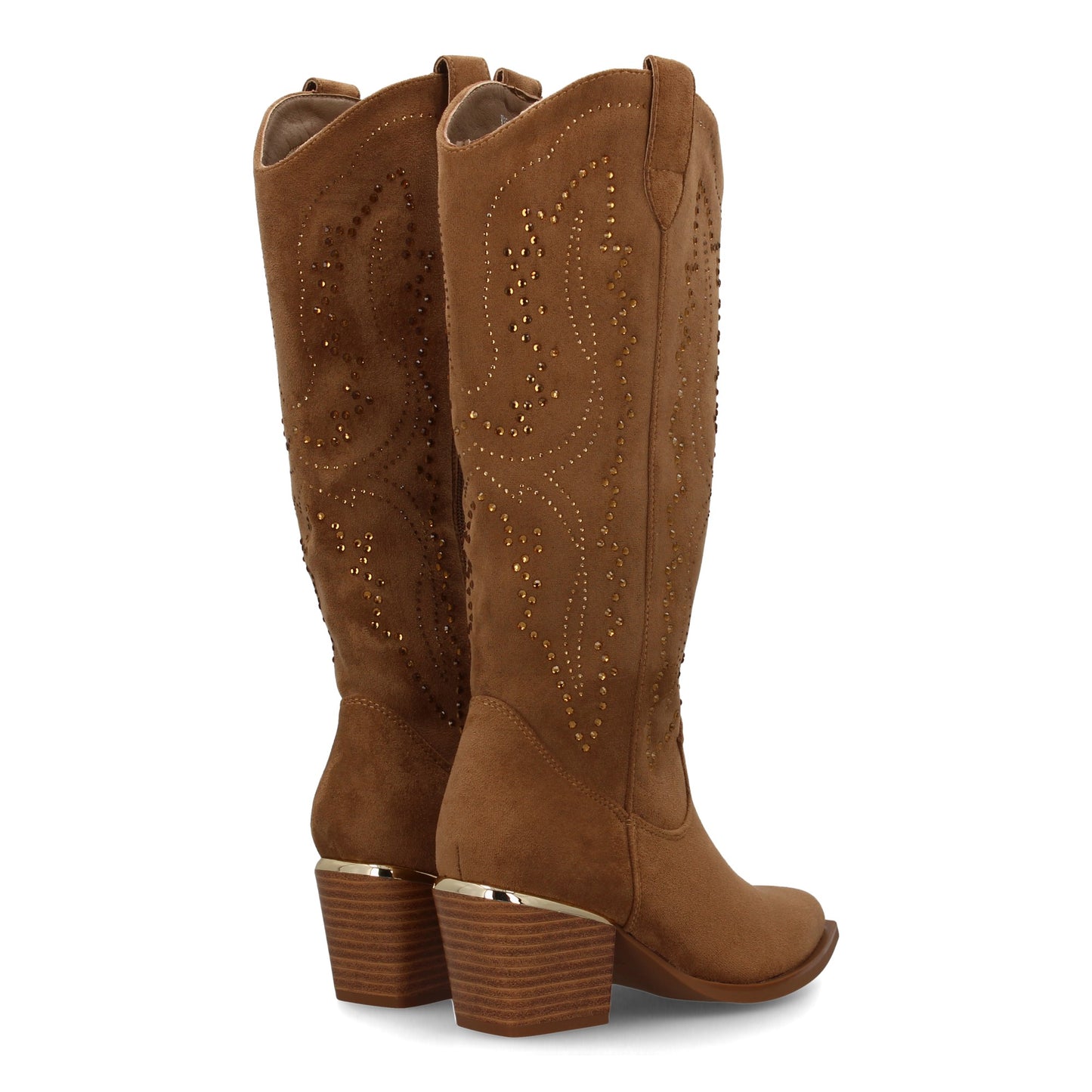 Botas de mujer con diseño elegante y detalles brillantes id