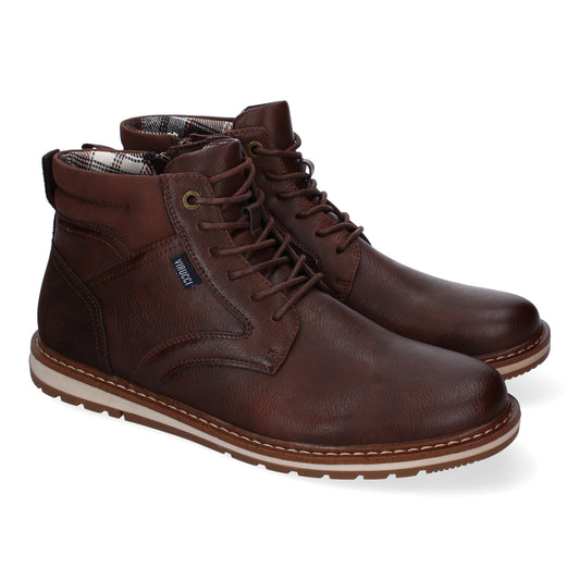 Botin Casual Plano de Hombre  Comodo  Diseño Moderno  Detalle de Costuras Cierre