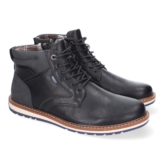 Botin Casual Plano de Hombre  Comodo  Diseño Moderno  Detalle de Costuras Cierre