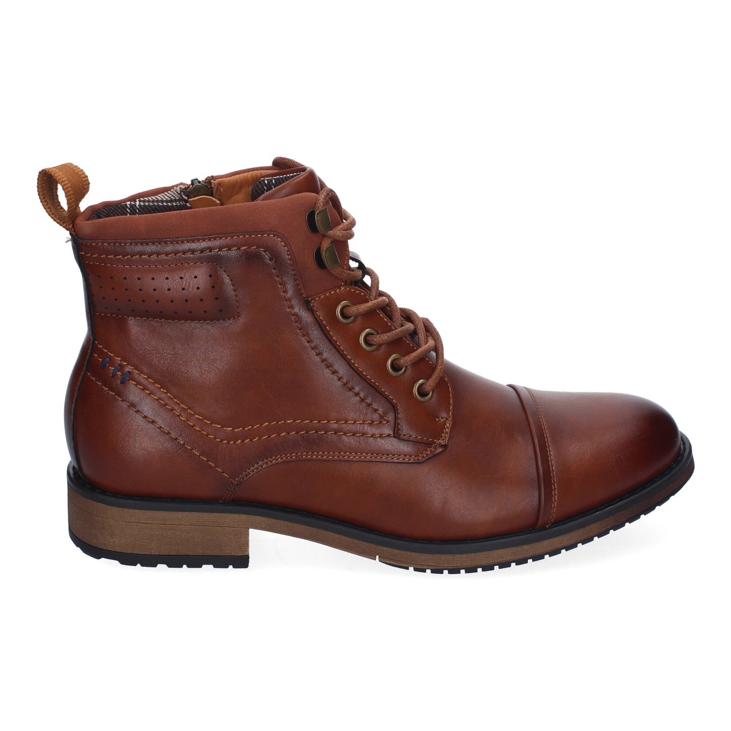 Botines de Hombre Comodos y Elegantes Diseño Clasico con Punta Redonda Adorno